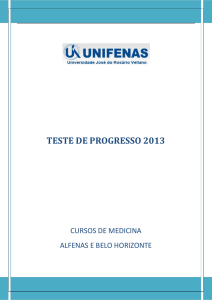 Teste de Progresso Medicina Unifenas 2013