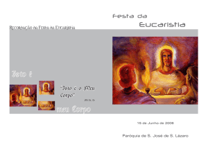 Eucaristia - Arquidiocese de Braga