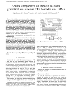 Análise comparativa do impacto da classe gramatical em sistemas