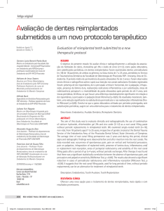 Avaliação de dentes reimplantados submetidos - APCD