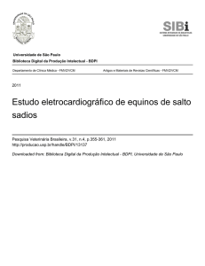 Estudo eletrocardiográfico de equinos de salto sadios