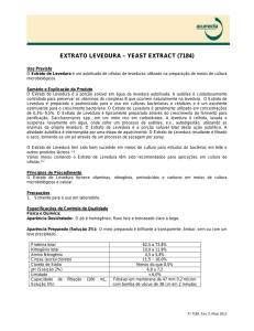 Yeast Extract, Extrato de Levedura, Product Information, Portuguese