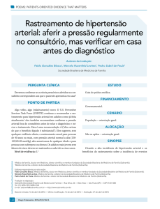 Rastreamento de hipertensão arterial: aferir a pressão regularmente