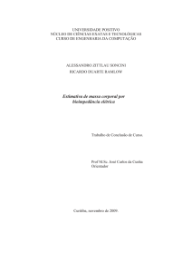 Estimativa de massa corporal por bioimpedância elétrica