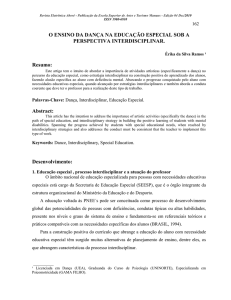 o ensino da dança na educação especial sob a perspectiva