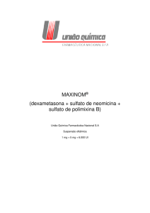 MAXINOM® (dexametasona + sulfato de neomicina +