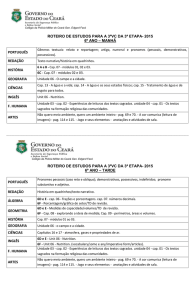 roteiro de estudos para a 3ºvc da 3ª etapa- 2015 6º ano