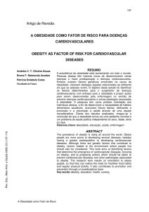 Artigo de Revisão A OBESIDADE COMO FATOR DE RISCO PARA