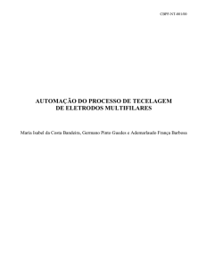 automa&ccedil;&atilde;o do processo de tecelagem de eletrodos