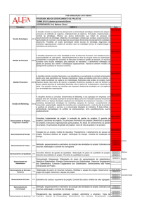 MBA em Gerenciamento de Projetos - Turma 2015/1