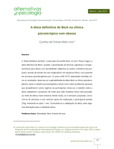 9. A dieta definitiva de Beck na clínica psicoterápica com obesos