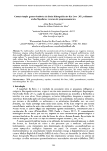 Caracterização geomorfométrica da Bacia Hidrográfica do Rio Doce