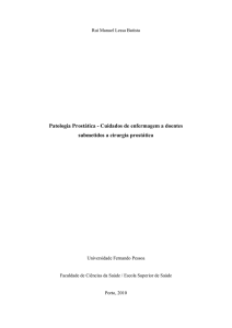 Patologia Prostática - Repositório Institucional da Universidade