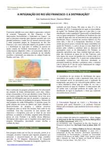 A INTEGRAÇÃO DO RIO SÃO FRANCISCO: E A DISTRIBUIÇÃO?