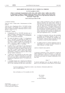 Regulamento de Execução (UE) no 849/2012 da