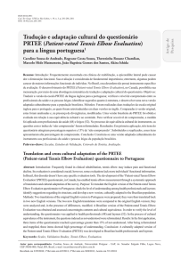 Tradução e adaptação cultural do questionário PRTEE