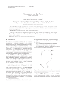 Teorema de van der Pauw - Sociedade Brasileira de Física