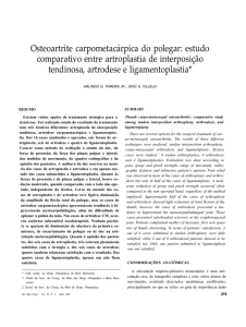 Osteoartrite carpometacárpica do polegar: estudo