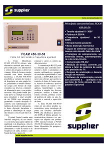 FCAM 450-30-50 - Supplier Indústria