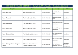 Lista de Manuais Escolares 2016-17