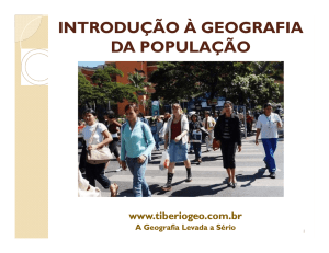 introdução à geografia da população