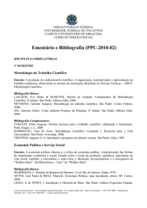 Ementário e Bibliografia (PPC-2010-02) - UFT