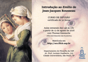 Introdução ao Emílio de Jean‐Jacques Rousseau