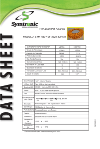 Datasheet Fita de led IP65 Amarela