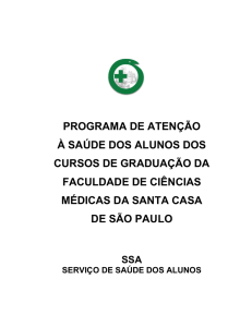 programa de controle médico para alunos dos cursos da f