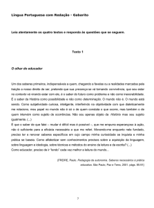 Língua Portuguesa com Redação - Gabarito 7 Leia