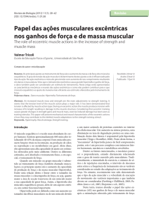 Papel das ações musculares excêntricas nos ganhos de força e de