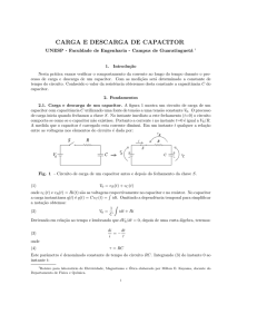 carga e descarga de capacitor - Feg