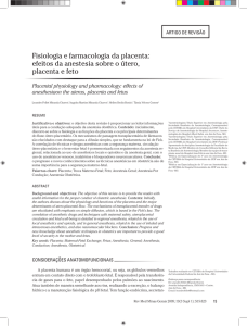 Fisiologia e farmacologia da placenta: efeitos da anestesia sobre o