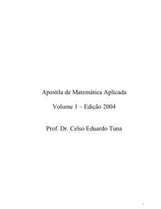 Apostila de Matemática Aplicada Volume 1