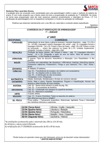 6º ANO - Colégio Santa Joana