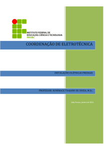 COORDENAÇÃO DE COORDENAÇÃO DE ELETROTÉCNICA DE