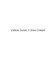 senso comun x ciencias sociais