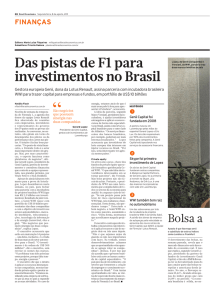 Das pistas de F1 para investimentos no Brasil