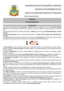 Caderno de QuestAes - Fiscal Sanitírio