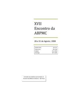 XVII Encontro da ABPMC - BVS-Psi