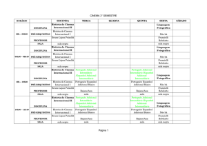 CINEMA 3° SEMESTRE Página 1