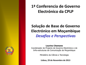 1ª Conferencia de Governo Electrónico da CPLP