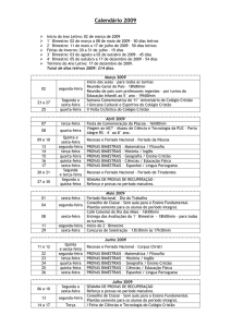 Calendário 2009