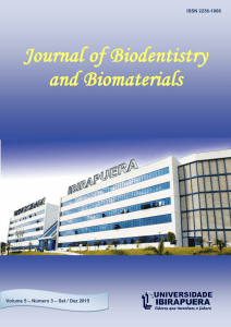 Artigos Científicos - Journal of Biodentistry and Biomaterials