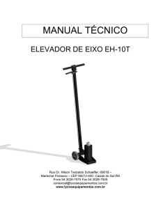 manual técnico - Lycos Equipamentos
