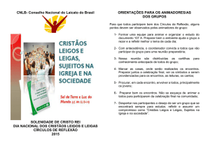 Dia Leigo 2015 - Conselho Nacional do Laicato do Brasil