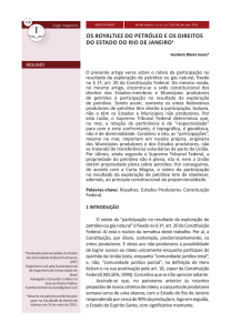 os royalties do petróleo e os direitos do estado do rio de janeiro1