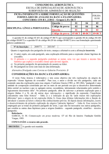 COMANDO DA AERONÁUTICA ESCOLA DE ESPECIALISTAS DE