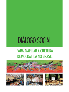 Dialogo Social : para ampliar a cultura democrática no Brasil