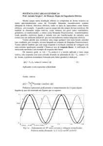 POTÊNCIA EM CARGAS GENÉRICAS